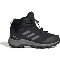 adidas Kid's Terrex Mid Gore-Tex Hiking Shoes - Core Black/Grey Three/Core Black