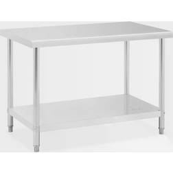 Royal Catering Rostfri Arbetsbänk 120 x 70 cm RCAT-120/70-NW