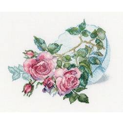 RTO Broderikit Roser I Vas 19,5 x 16 cm