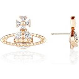 Vivienne Westwood Mayfair Bas Relief Earrings - Rose Gold/Transparent