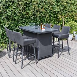 Malay Deluxe Ibiza 7 Outdoor Bar Set, 1 Table incl. 6 Chairs