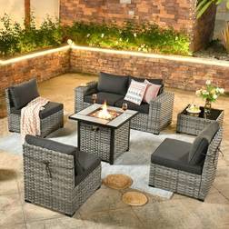 Ovios Patio Arm 7-piece Fire Pit