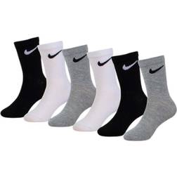 Nike 6 Pack Crew Socks - Grey