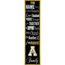 Fan Creations Appalachian State Mountaineers 6'' x 24'' Personalized Family Banner Sign