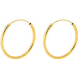 Pernille Corydon Mini Plain Hoops - Gold