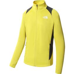 The North Face AO Mid Layer Men's Full Zip Fleece - Acid Yellow/Asphalt Gray