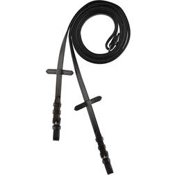 Horze Slim Reins with Rubber Inside Dark Brown unisex