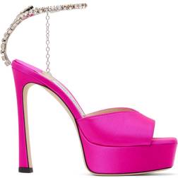 Jimmy Choo Saeda 125 - Fuchsia/Crystal Honey