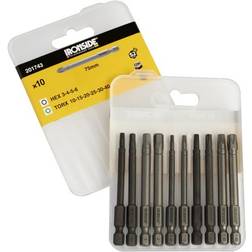 Ironside 201743 Bitssats 10 delar, torx/insex 75 mm