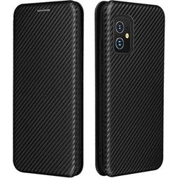 MTP Products Asus Zenfone 8 Flipfodral Kolfiber Svart