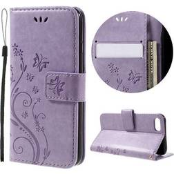 MTP Products Butterfly Series Plånboksfodral iPhone 7 8 SE 2020 SE 2022 Violett
