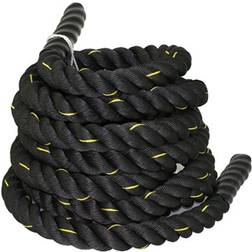 F2C 1.5" Diameter Poly Dacron 30FT Battle Rope Workout Fitness Core Exercise Strength Training Ropes Indoor Home