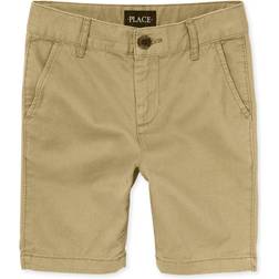 The Children's Place Boy's Uniform Stretch Chino Shorts - Flax