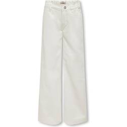 Kids Only Kogcomet Wide Leg Fit Jeans - White