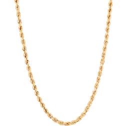 Kay Hollow Rope Chain Necklace - Gold