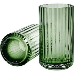 Lyngby Blown Glass Green Vase 12.5cm