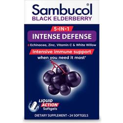 Sambucol Black Elderberry 5-IN-1 Intense Defense Softgels 24 pcs