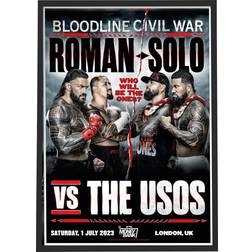 WWE MITB Bloodline Civil War Multicolour Affiche