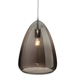 Firstlight Willis Chrome/Smoked Glass Pendant Lamp 29.5cm