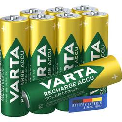 Varta Recharge Accu Solar AA 800mAh 8-pack