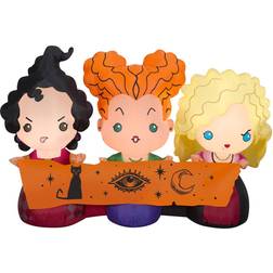 Gemmy Inflatable Decorations Prelit Hocus Pocus Sanderson Sisters with Banner