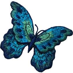 Shein 3pcs Colorful Butterfly Embroidery Appliques For Clothing, Shoes, Hats, Without Adhesive Backing