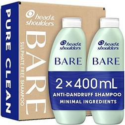 Head & Shoulders Anti dandruff Shampoo, Pure Clean, Sulphate free, 2 Duo Pack. Bare Shampoo