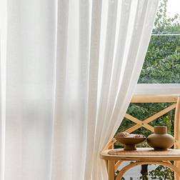 Shein Japanese-Style Simple Living Room & Study & Bedroom Semi-Sheer Linen-Like Window Curtain, 1pc 130x100cm