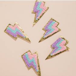 Shein 5pcs Lightning Shaped Iron-on Patch
