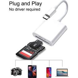 Shein Type C To SD, Micro SD Memory Card Reader, Type C To SD Card Reader Adapter For Type C SD Card