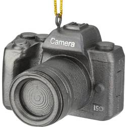 Digital DSLR Camera Black Christmas Tree Ornament 5.1cm