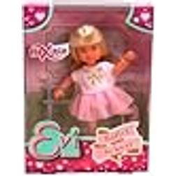 Simba 105733867 Evi LOVE Balett Evi Klädd i Söt Ballerinaoutfit med Balettstång, 12 cm, Från 3 år