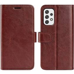 MTP Products Samsung Galaxy A23 5G Plånboksfodral Magnetstängning Brun
