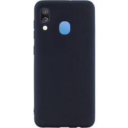 MTP Products Anti-Fingeraftryk Mat Samsung Galaxy A40 TPU Cover Sort
