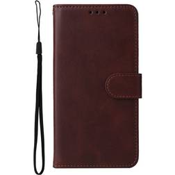 MAULUND Samsung Galaxy S23 Ultra Læder Flip Cover m. Pung Brun