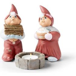 Klarborg Annual Santa couple 2019 Aske & Rosa Red Julepynt 13cm 2stk