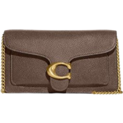 Coach Tabby Clutch With Chain - Brass/Dark Stone