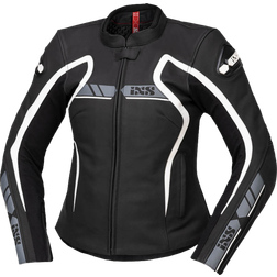 iXS RS-600 Leather Jacket - Black/Grey/White Woman