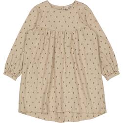 Wheat Girl's Fenja Dress - Gravel Sprucecone