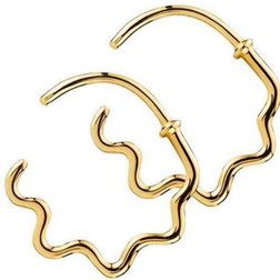 Sistie Young One Snake Earrings - Gold