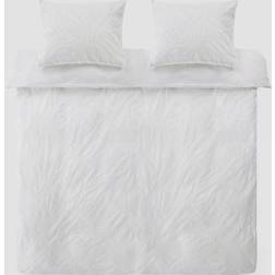 Jotex Bryona Påslakan Vit, Beige (220x210cm)