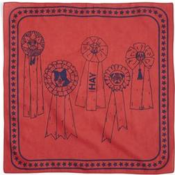 Hay Dogs Scarf 55 x 55 Red