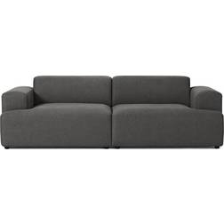 Westwing Collection Melva Anthrazit Sofa 238cm 3-Sitzer