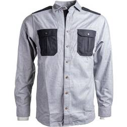 Aclima Mens ReBorn Woolshirt - Light Grey/Dark Grey Melange