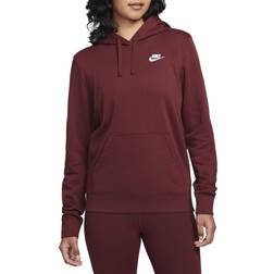 Nike Sportswear Club Fleece Women's Pullover Hoodie - Dark Team Red/White