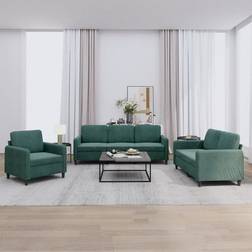 vidaXL Accent Couch Sectional Dark Green Sofa 3 personers