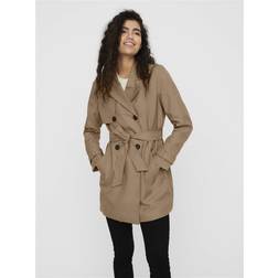 Vero Moda Vmceleste Trench Coat - Dark Beige