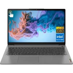 Lenovo Ideapad 3i Laptop, 15.6" FHD IPS Touchscreen Computer, Intel Core i5-1135G7 Processor (4 core), 12GB RAM, 512GB SSD, Intel Iris Xe Graphics, Wi-Fi 6, Windows 11 Home in S Mode, Arctic Grey