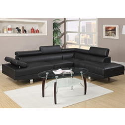 Eco Living Fidenza Leather Corner With Sofa