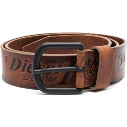 Diesel Embossed Logo Belt - Brown